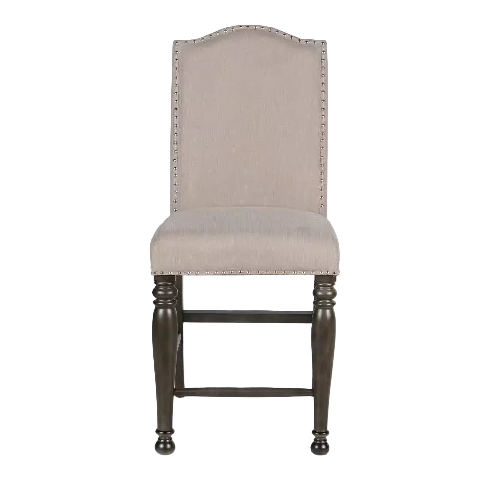 Caswell 45" Counter Chair (1-Piece) by Steve Silver Company - Beige/Brown