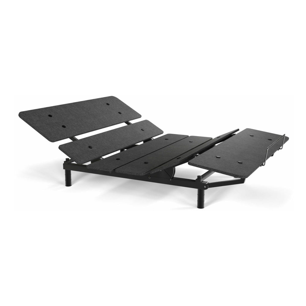 Bundle: Blake (4-Piece) Bedroom Set by Best Home - Brown + COSMO Sydney Queen Adjustable Bed by Best Home + SilverRest Topaz Plush Mattress
