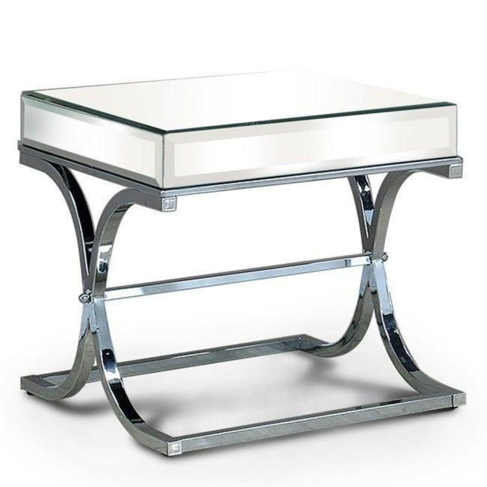 Sundance 23.5" End Table by Furniture of America - Silver