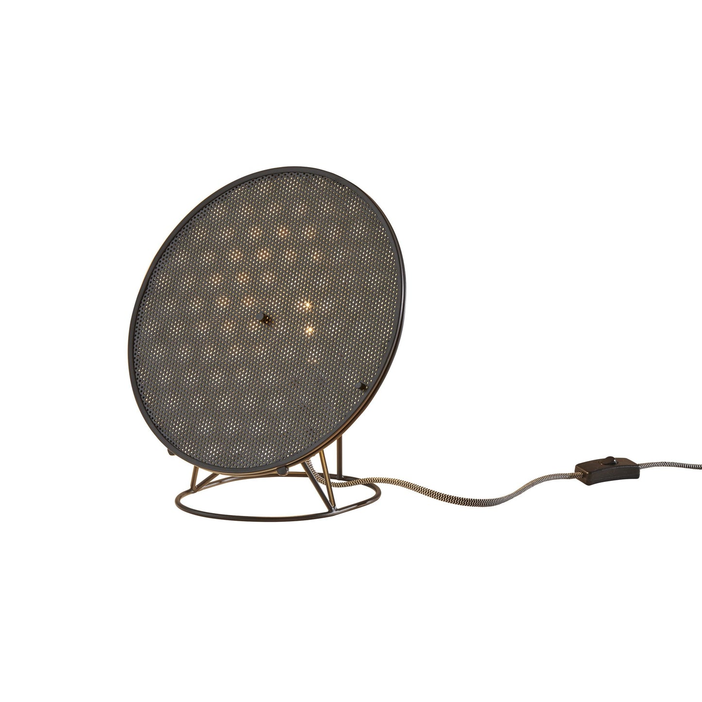 Adesso Contemporary 12" Gilroy Table Lantern - Black