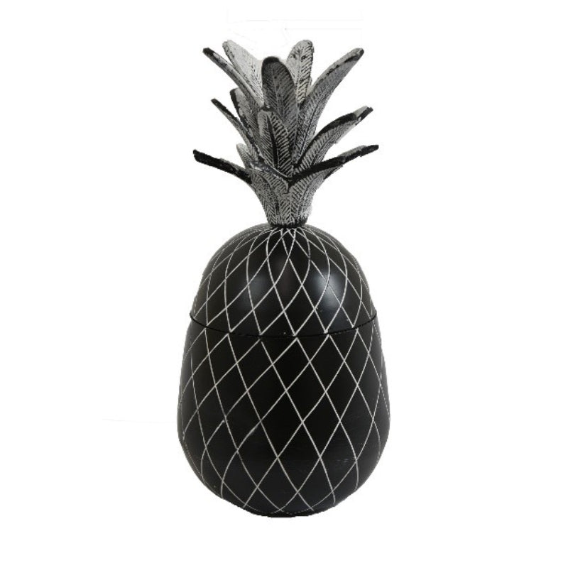 Three Hands 14.50" Pineapple Jar - Black