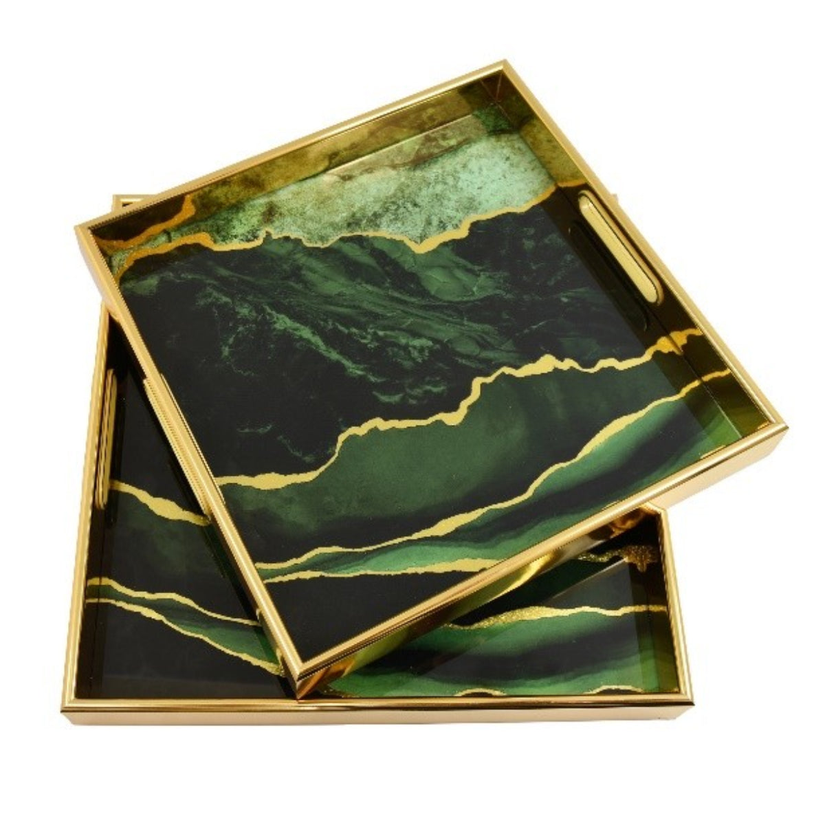 Three Hands 14.5'' Square Tray Set