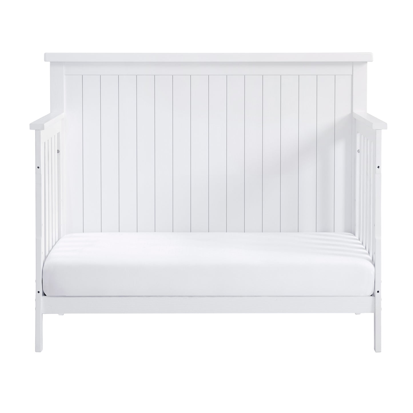 Soho Baby Everlee Whitewash 4-in-1 Convertible Wooden Crib