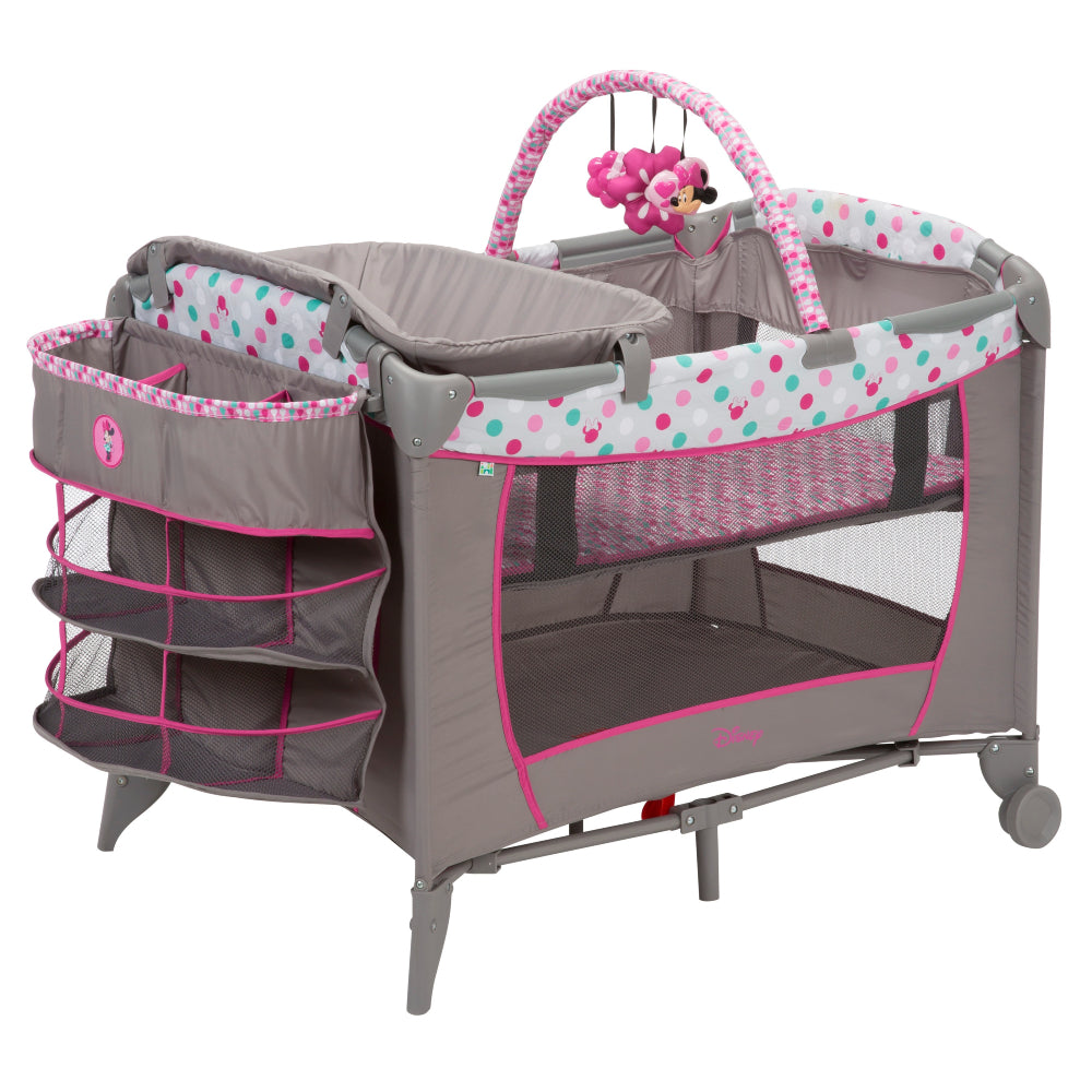 Dorel Sweet Wonder Play Yard - Minnie Mouse Dot Fun - Curacao