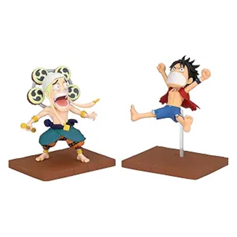 Banpresto One Piece Log Stories 2.75" Monkey D. Luffy and Enel Action Figure Set
