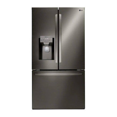 LG LFXS26973D 26 . Smart WiFi Enabled French Door Refrigerator - Black Stainless Steel - Curacao
