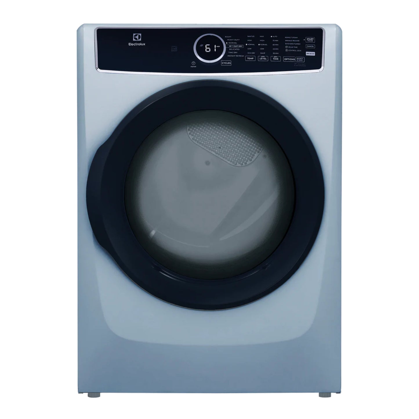 Electrolux ELFE7437AG 8.0 cu.ft. Vented Front Load Electric Dryer - Stackable with Steam and Instant Refresh - Glacier Blue