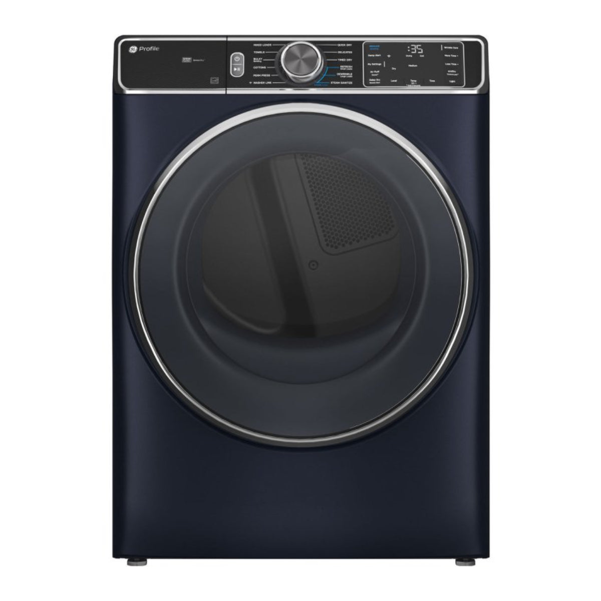 GE Profile PFD87GSPVRS 7.8 cu. ft. Smart Front Load Gas Dryer with Steam and Sanitize Cycle - Blue
