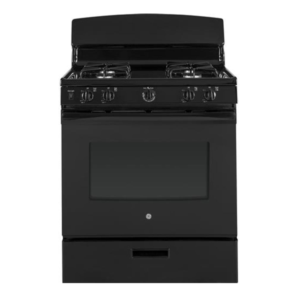 GE 5.0 Cu. Ft. Freestanding Single Oven Gas Range - Black
