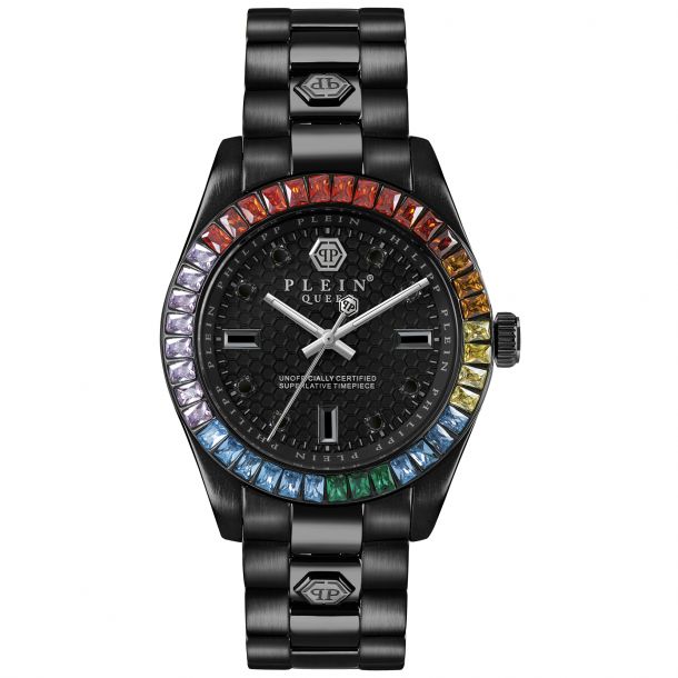 Philipp Plein Women's 36mm Queen Quartz Bracelet Watch - Black