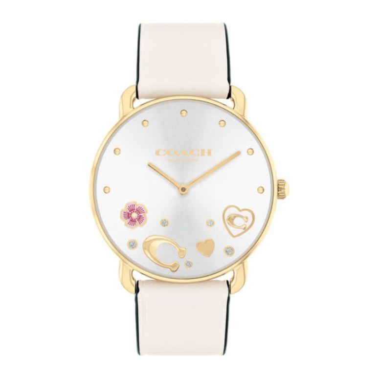 Coach Elliot Women's 36mm Strap Watch - White