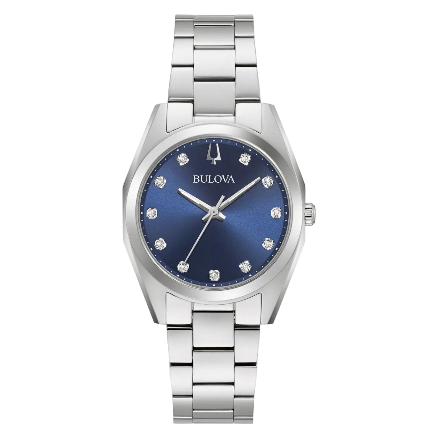 Reloj de pulsera dorado para mujer Bulova Surveyor de 31 mm con esfera blanca