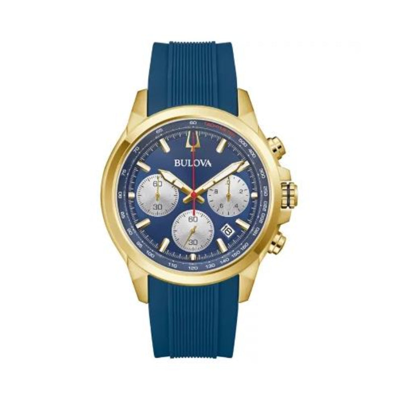 Bulova Classic Men's 45mm Chronograph Quartz Strap Watch - Blue