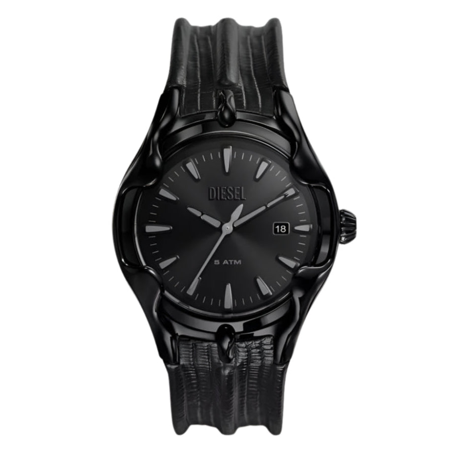 Diesel Vert Men's 44mm Quartz Strap Watch - Black
