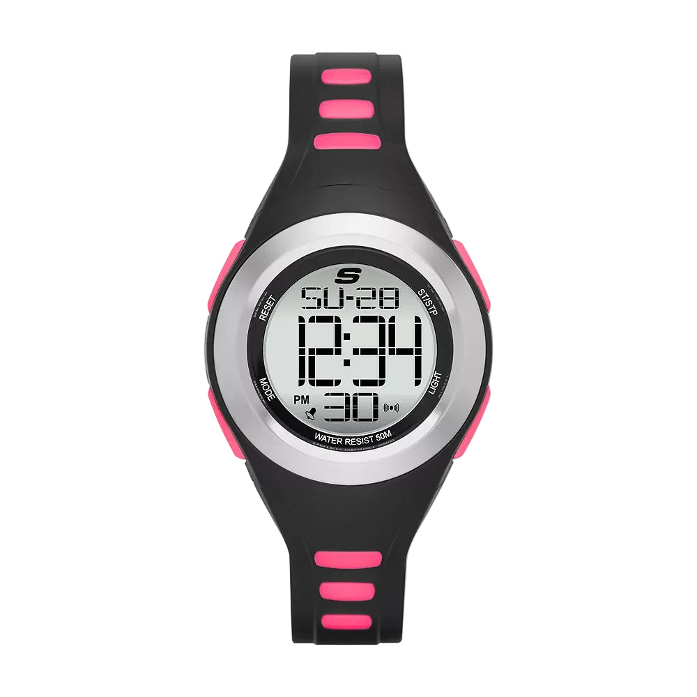 Skechers Tennyson Women's 33mm Digital Strap Watch - Silver Dial