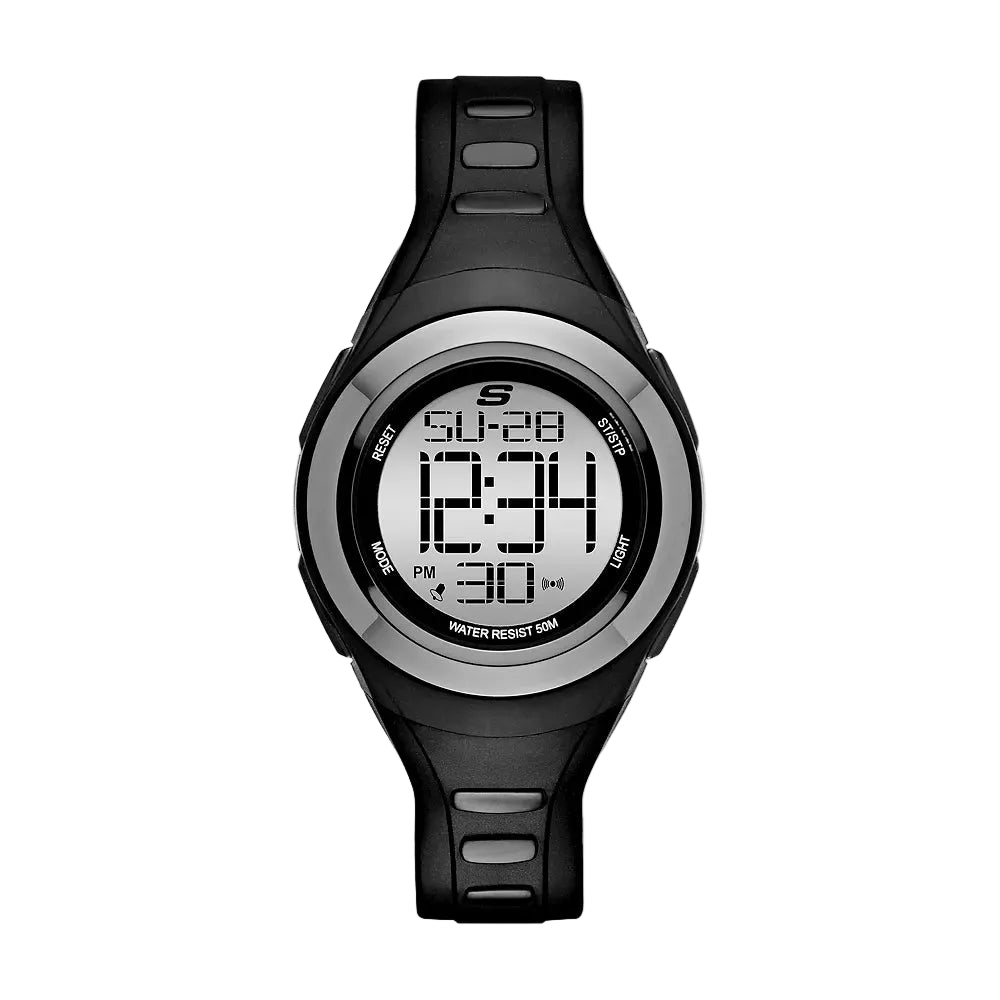 Skechers Tennyson Women's 33mm Digital Strap Watch - Silver Dial