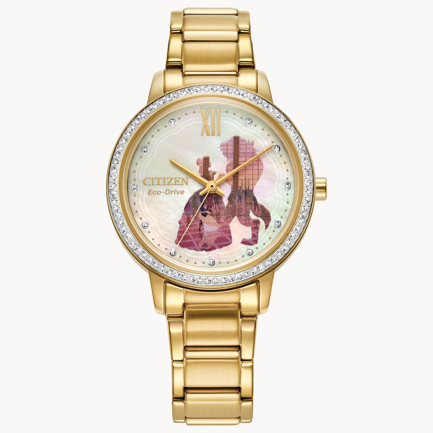 Reloj de pulsera Citizen Belle and Beast para mujer de 36 mm, dorado
