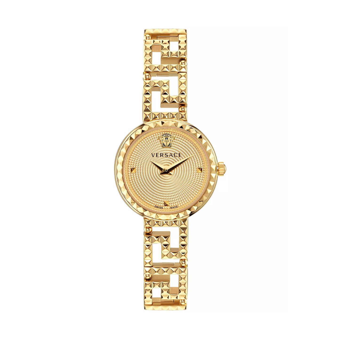 Versace Greca Goddess Women's 28mm Swiss Gold Bracelet Watch