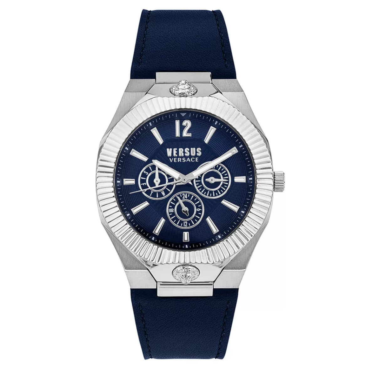 Reloj multifunción con correa de 42 mm para hombre Versus Versace Echo Park - Azul