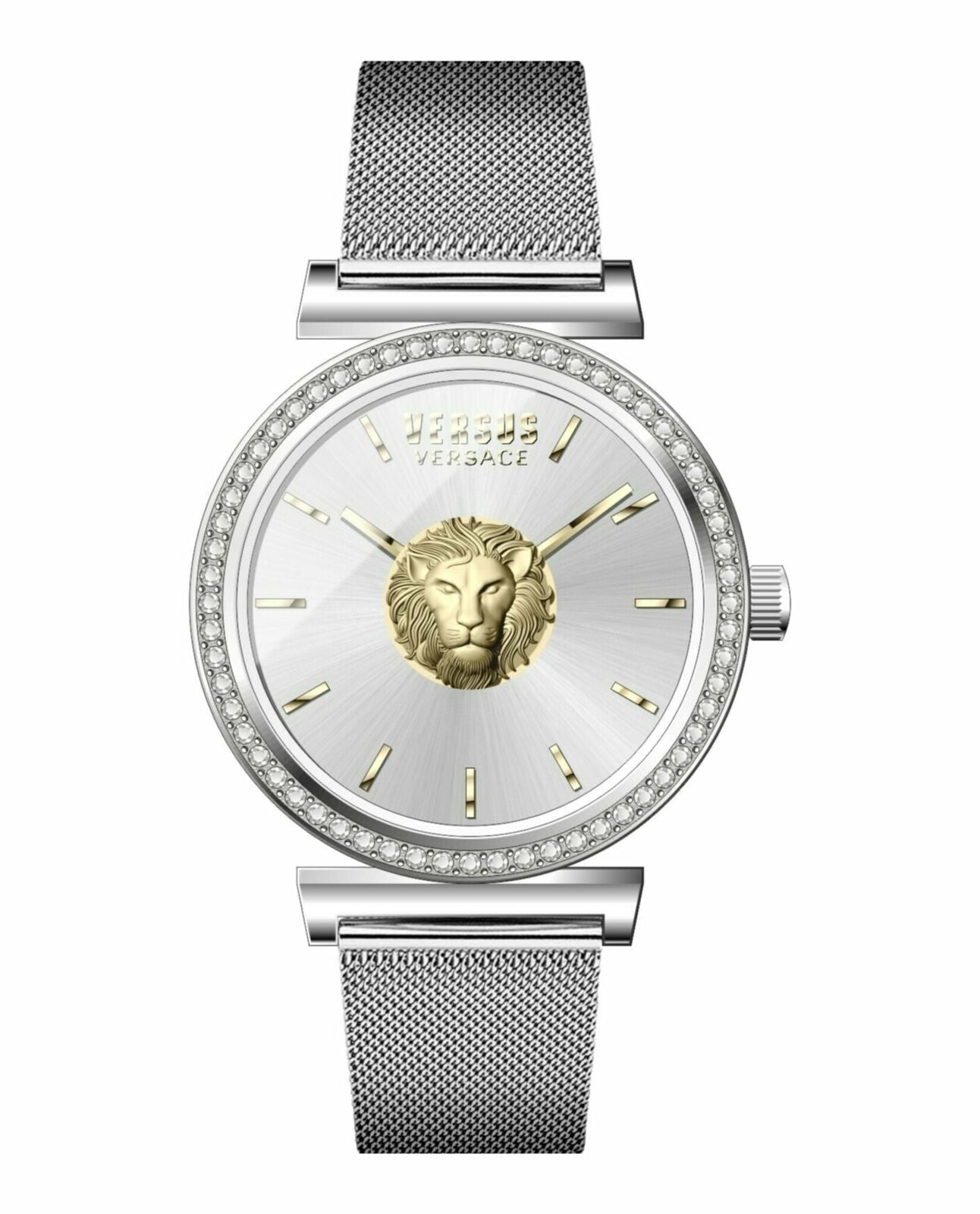 Versus Versace Brick Lane Women's 34mm 2 Hand Quartz Stainless Steel Bracelet Watch - Silver