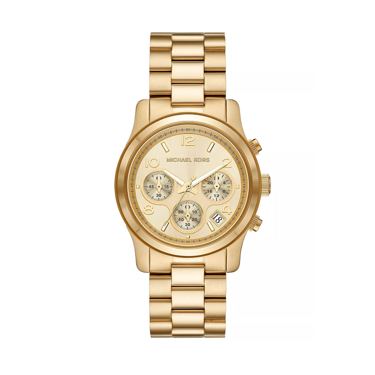 Reloj cronógrafo con pulsera de 34 mm para mujer Michael Kors Runway - Dorado