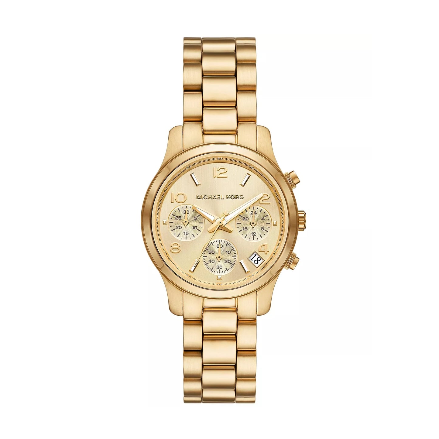 Reloj cronógrafo con pulsera de 34 mm para mujer Michael Kors Runway - Dorado