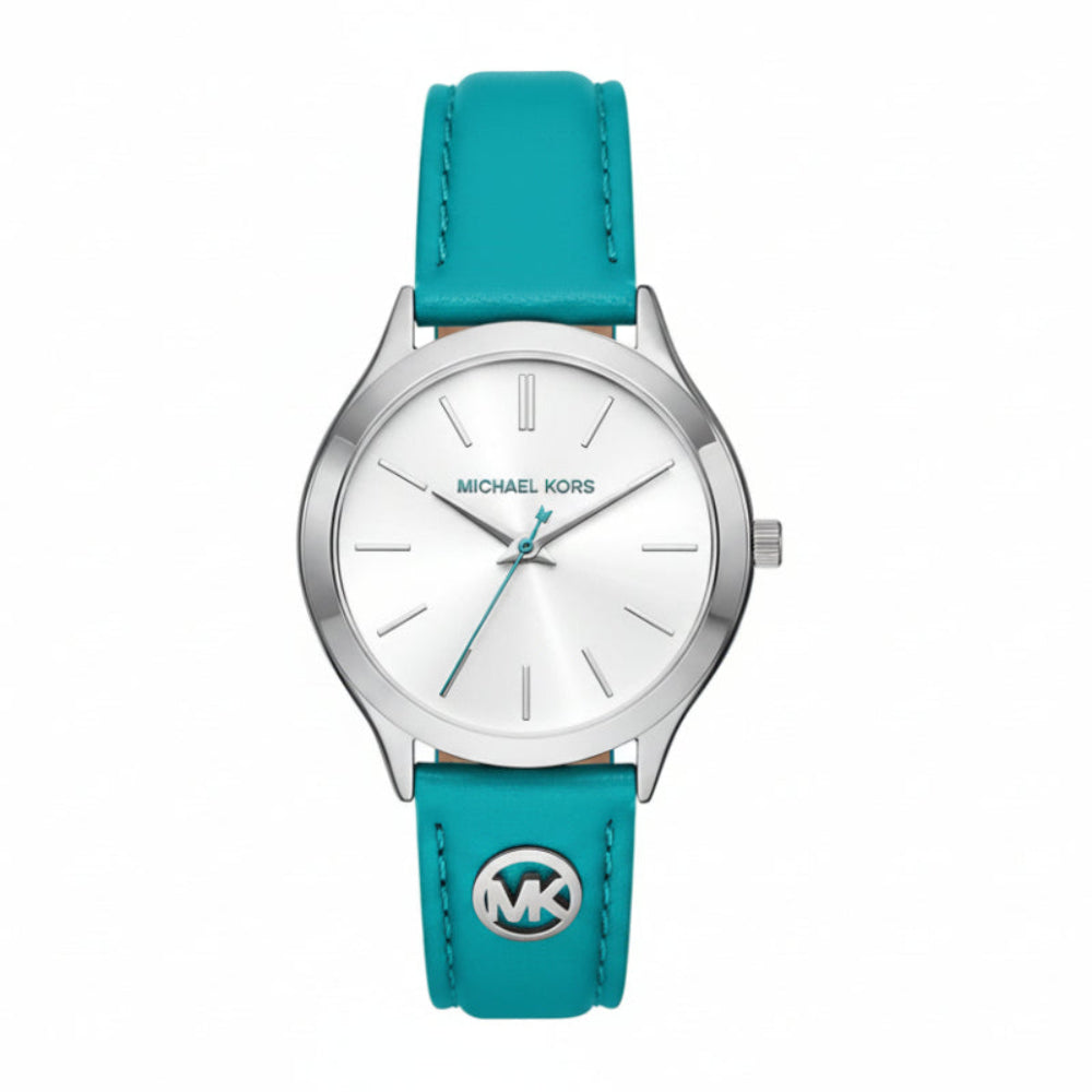 Michael Kors Slim Runway Women's 38mm Strap Watch - White Dial