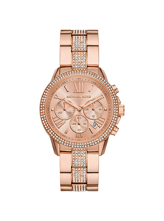 Michael Kors Brynn Women's 40 mm Analog Chronograph Bracelet Watch - Rose Gold