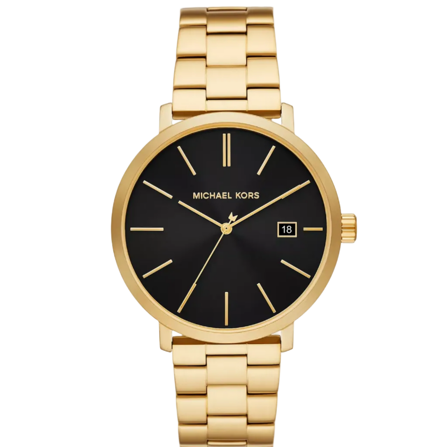 Reloj Michael Kors Blake con fecha y tres manecillas para hombre, dorado y negro