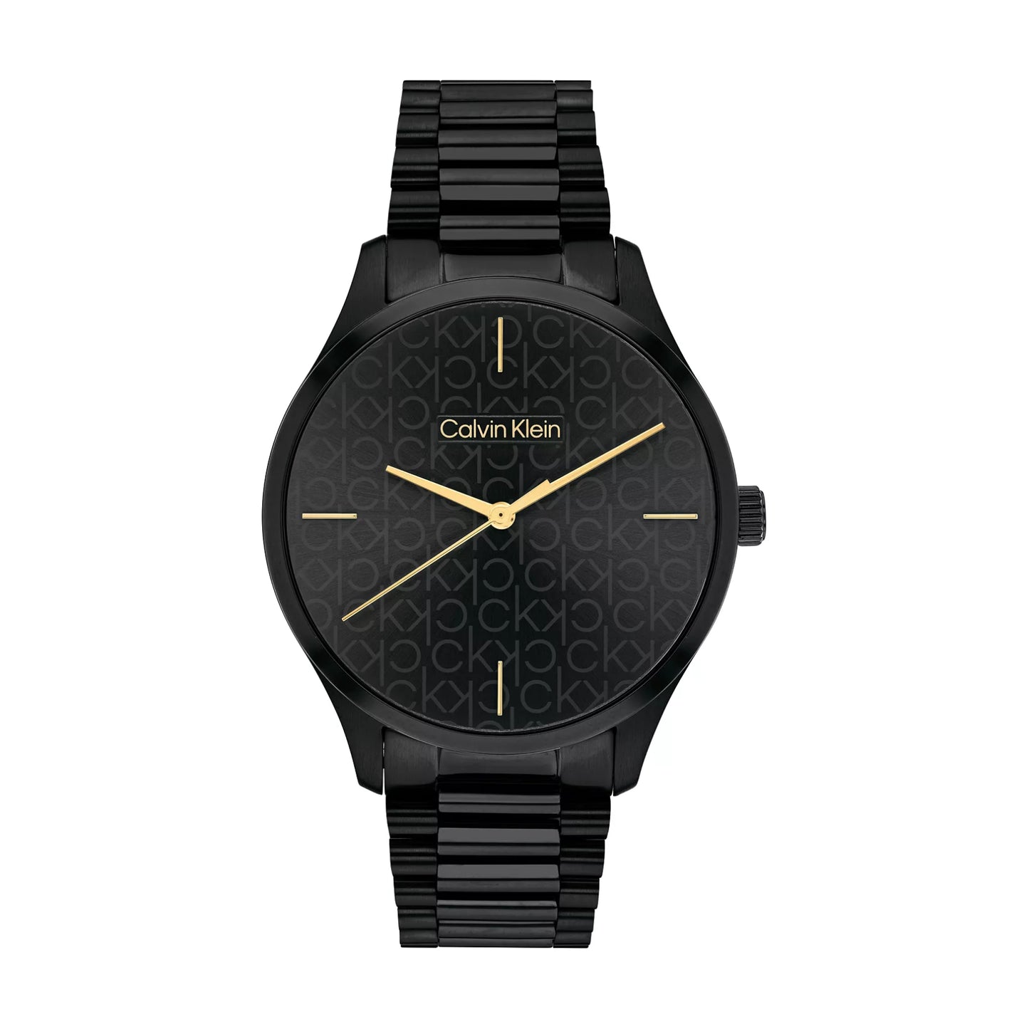 Reloj unisex Calvin Klein Iconic de acero inoxidable y cuarzo de 35 mm con pulsera en color negro