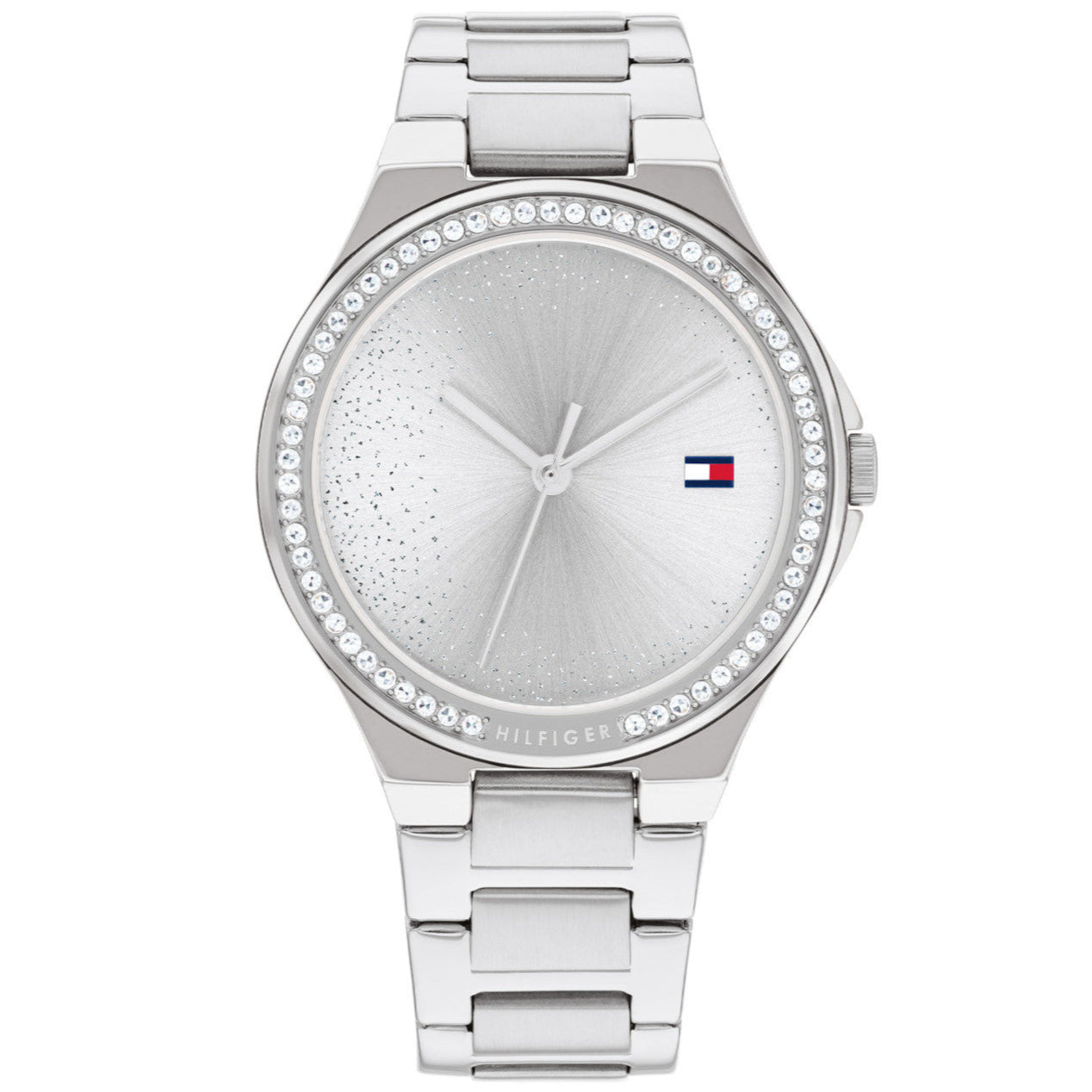 Reloj de pulsera Tommy Hilfiger Juliette para mujer de 36 mm, color plateado