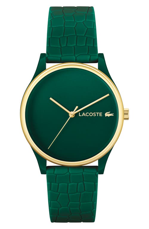 Lacoste Crocodile Women's 36mm Quartz Strap Watch - Green
