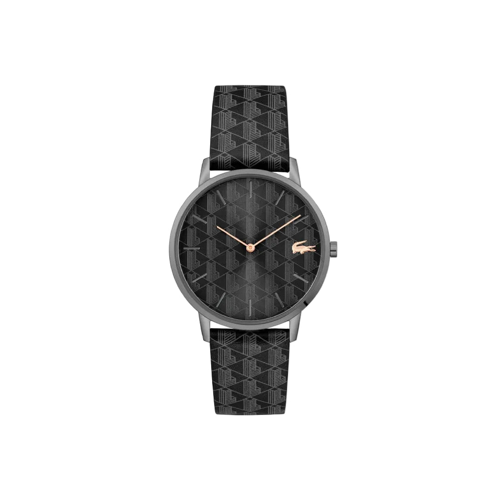 Reloj Lacoste Crocorigin con correa de 40 mm, color negro
