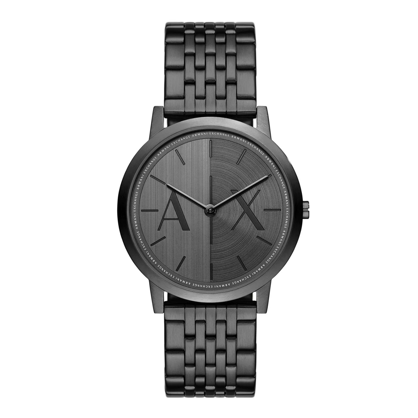 Reloj de pulsera de dos manecillas de 40 mm para hombre de Armani Exchange, color negro