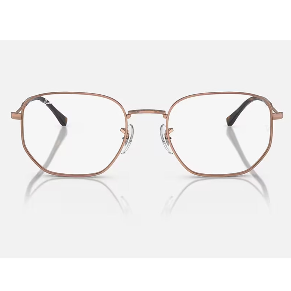 Ray-Ban Unisex Pillow Eyeglasses, Polished Rose Gold– Curacao