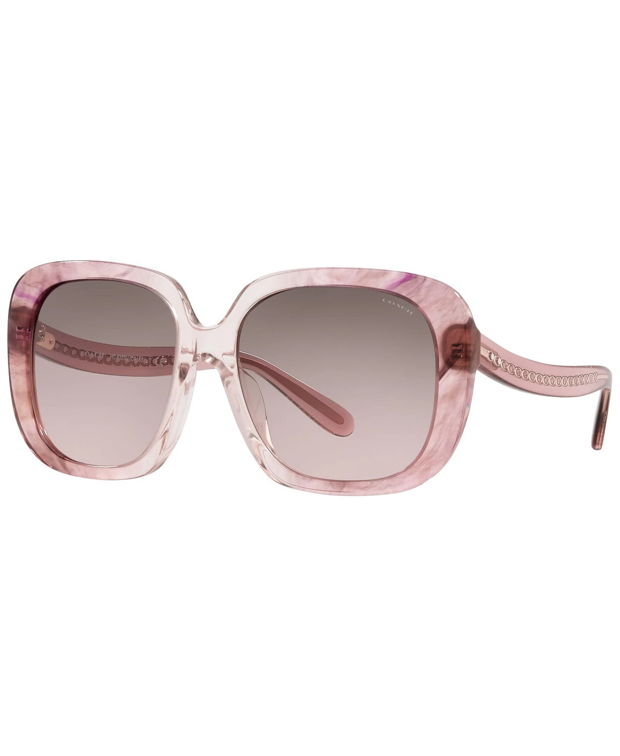 Coach 0HC8323U Ombre Sunglasses - Transparent Pink