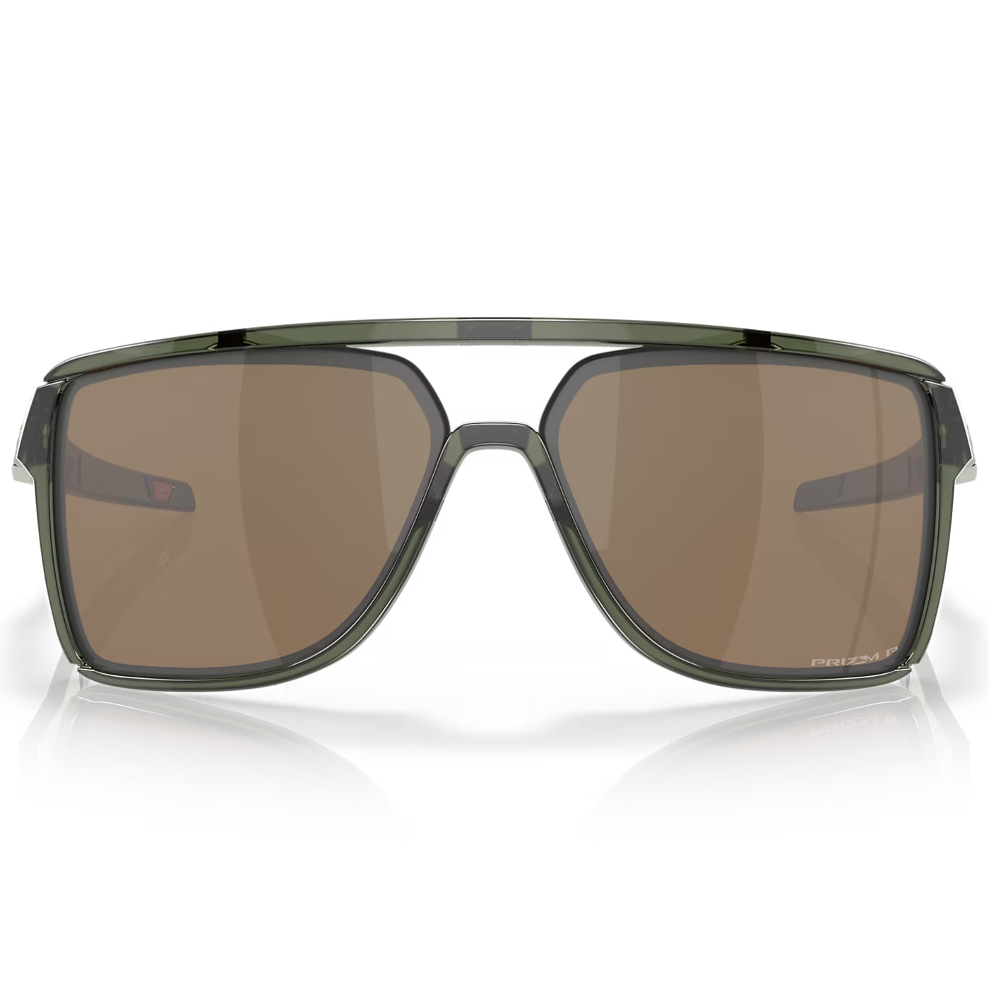 Oakley Castel Men's Rectangle Sunglasses, Prizm Tungsten Polarized