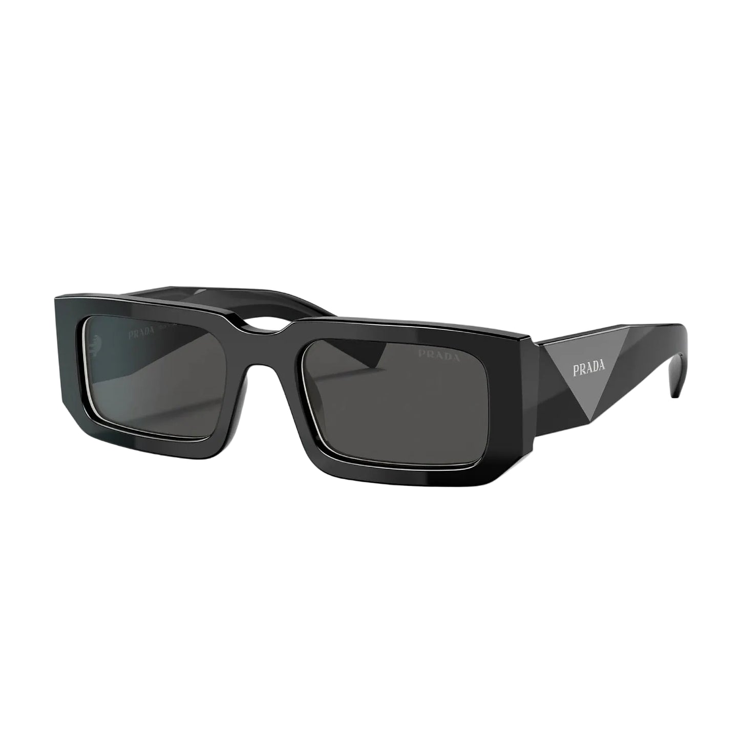 Prada Men's PR06YS Rectangle Solid Color Sunglasses