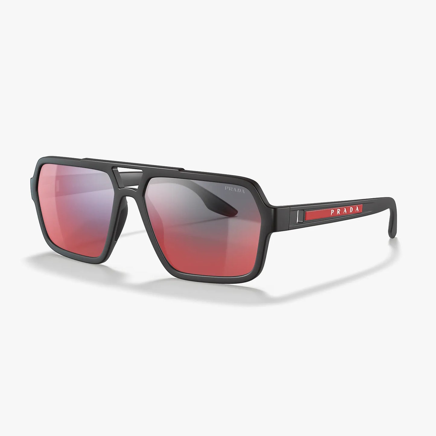 Gafas de sol rectangulares con espejo para hombre PS01XS de Prada Linea Rossa