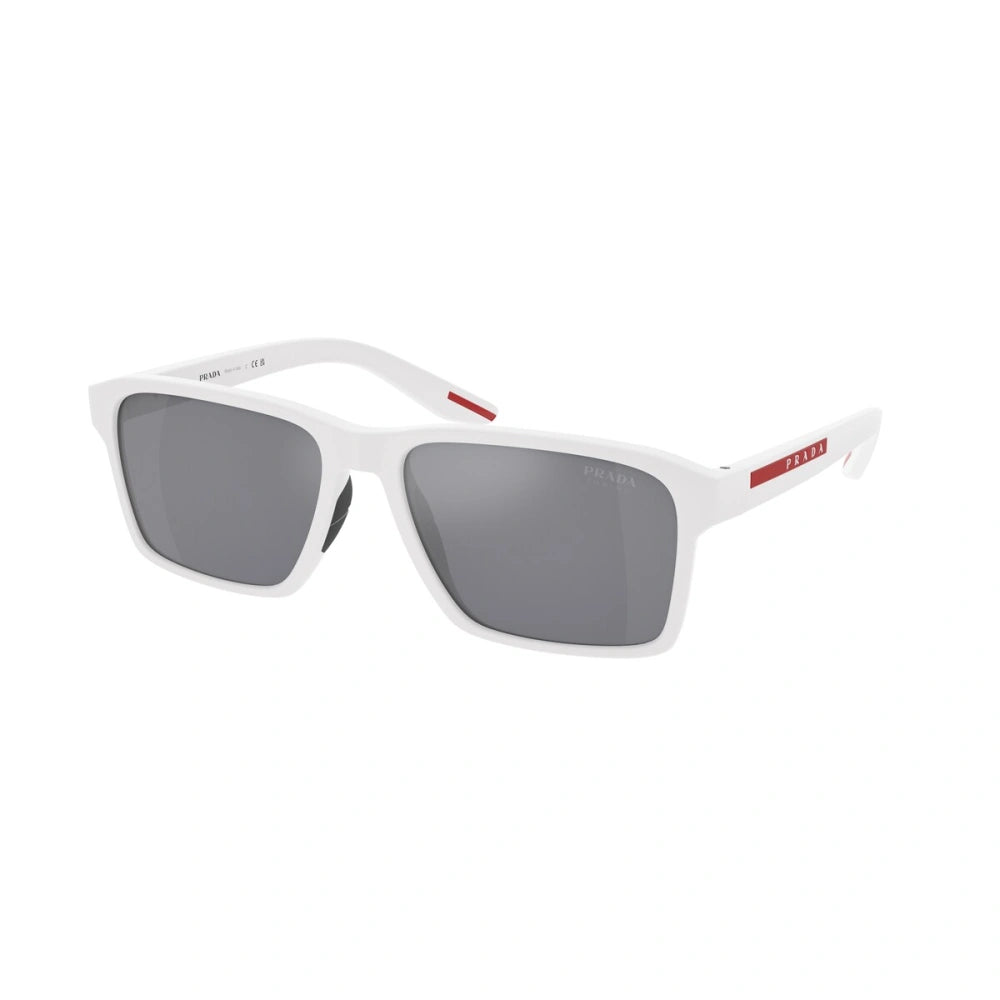 Gafas de sol rectangulares para hombre de Prada, polarizadas en gris