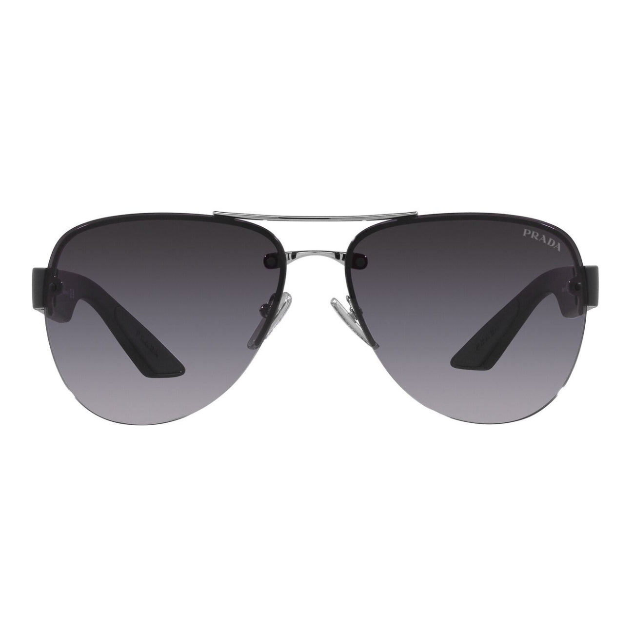 Gafas de sol estilo aviador Prada para hombre, en degradado gris
