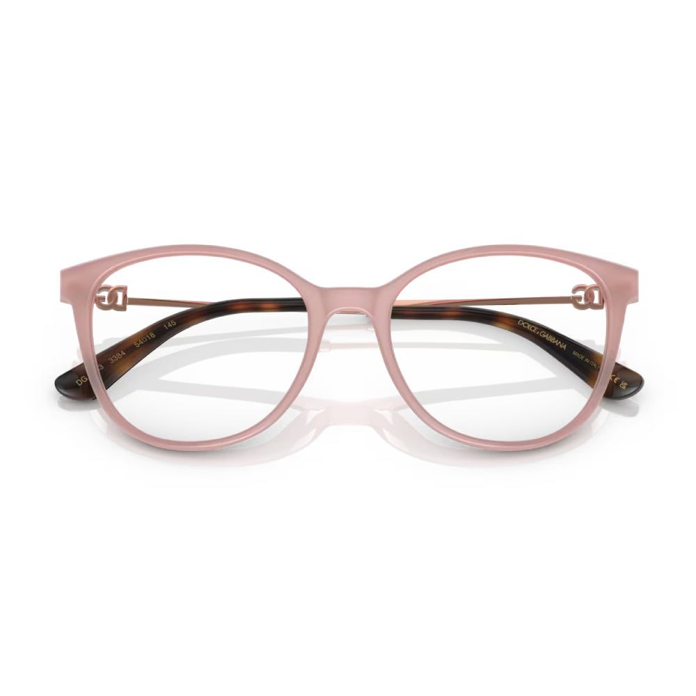 Gafas de sol Dolce & Gabbana con forma de mariposa para mujer, color rosa ópalo