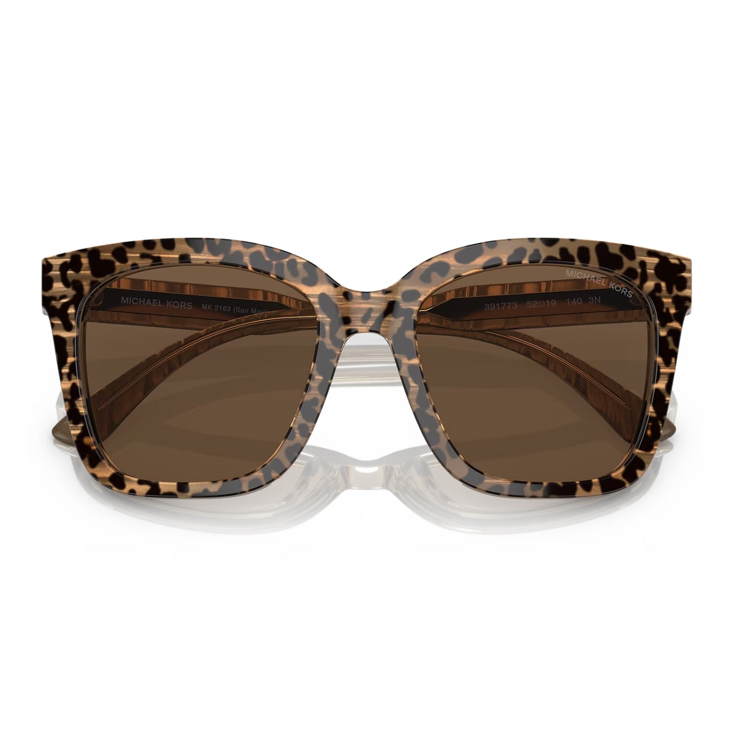 Gafas de sol cuadradas de color liso MK2163 de Michael Kors San Marino para mujer