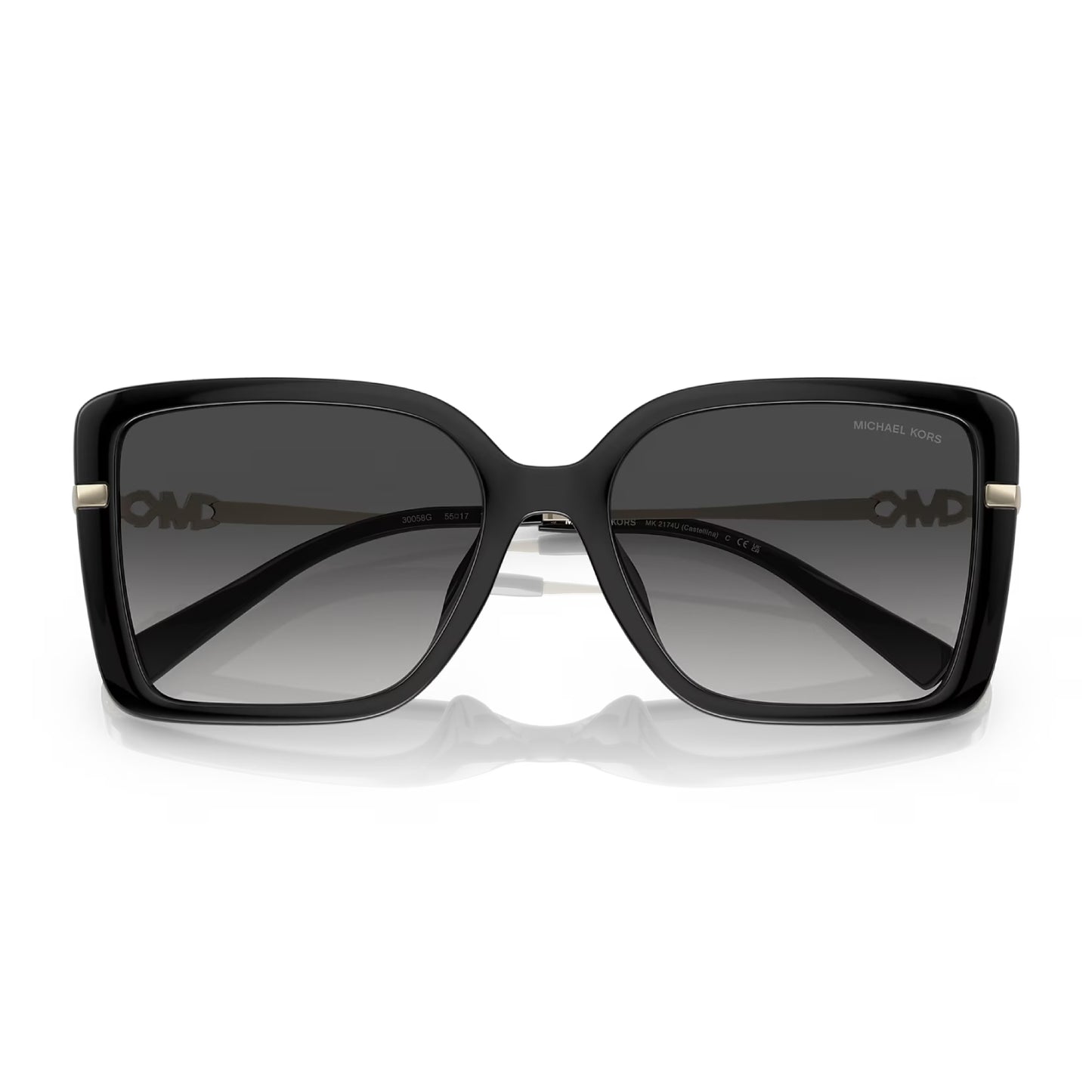 Gafas de sol Michael Kors Castellina MK2174U rectangulares con degradado para mujer