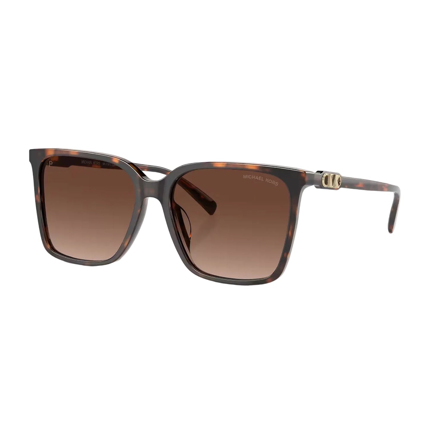 Michael Kors Canberra Women's MK2197U Square Gradient Sunglasses - Dark Tortoise/Brown Gradient Polar