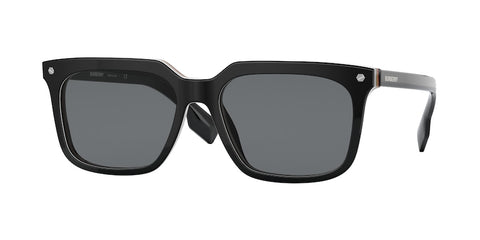 Burberry Carnaby Men's BE4337 Square Solid Color Sunglasses - Curacao