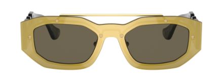Gafas de sol Versace con espejo marrón transparente