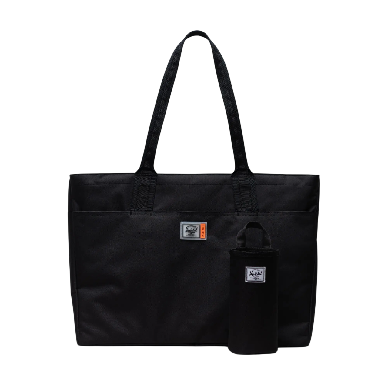 Bolso grande con aislamiento y cremallera Herschel Alexander Zip de 15" - Negro