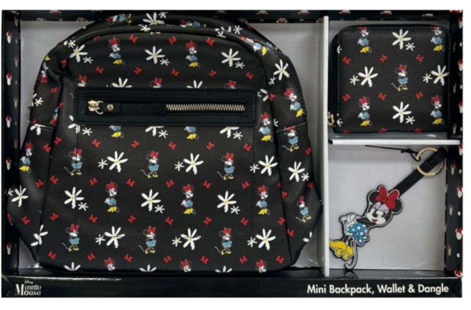 Disney Minnie Mouse Mini Backpack, Wallet and Dangle  display picture 3