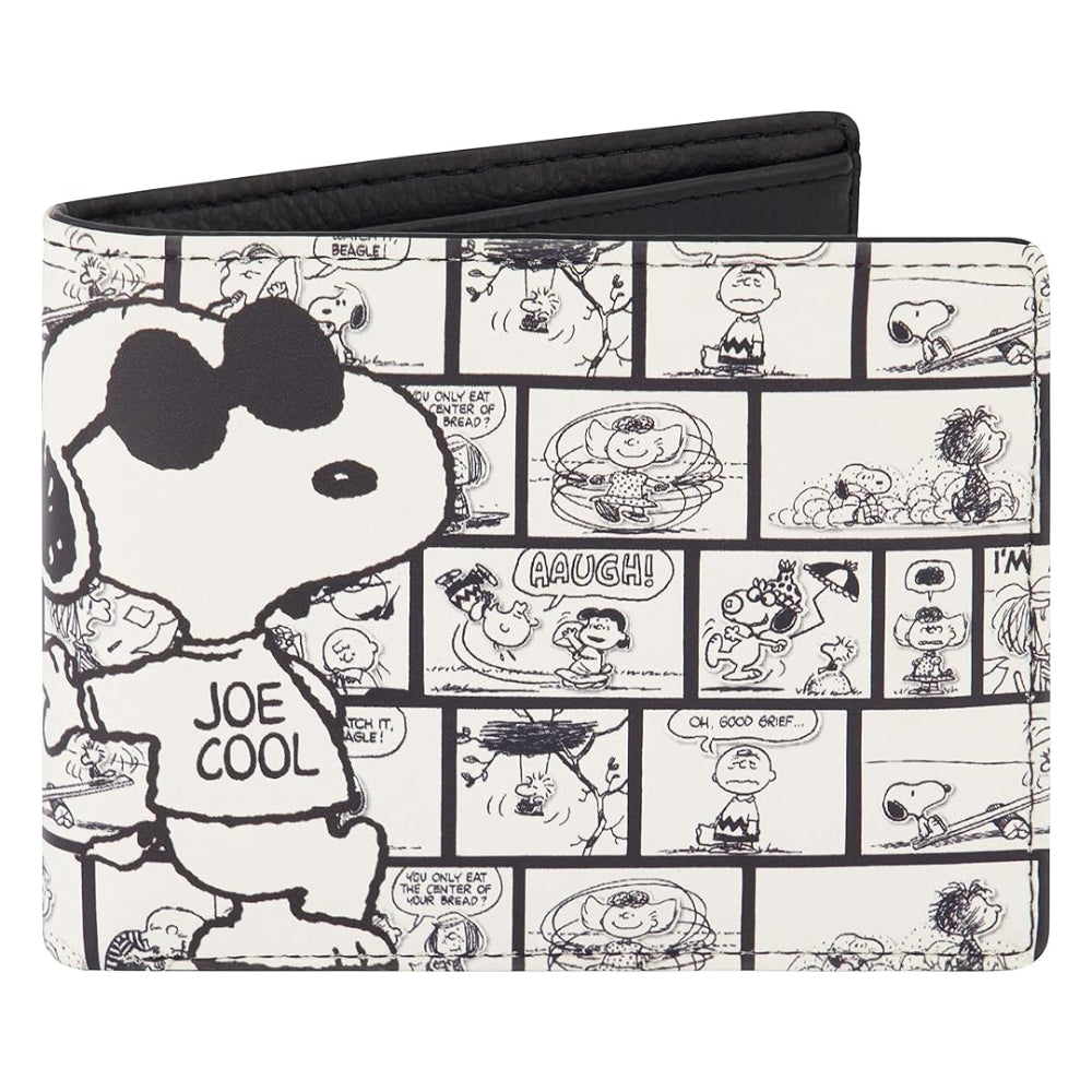 Concept One Peanuts Snoopy Joe Cool Bifold Wallet in a Decorative Tin Case
